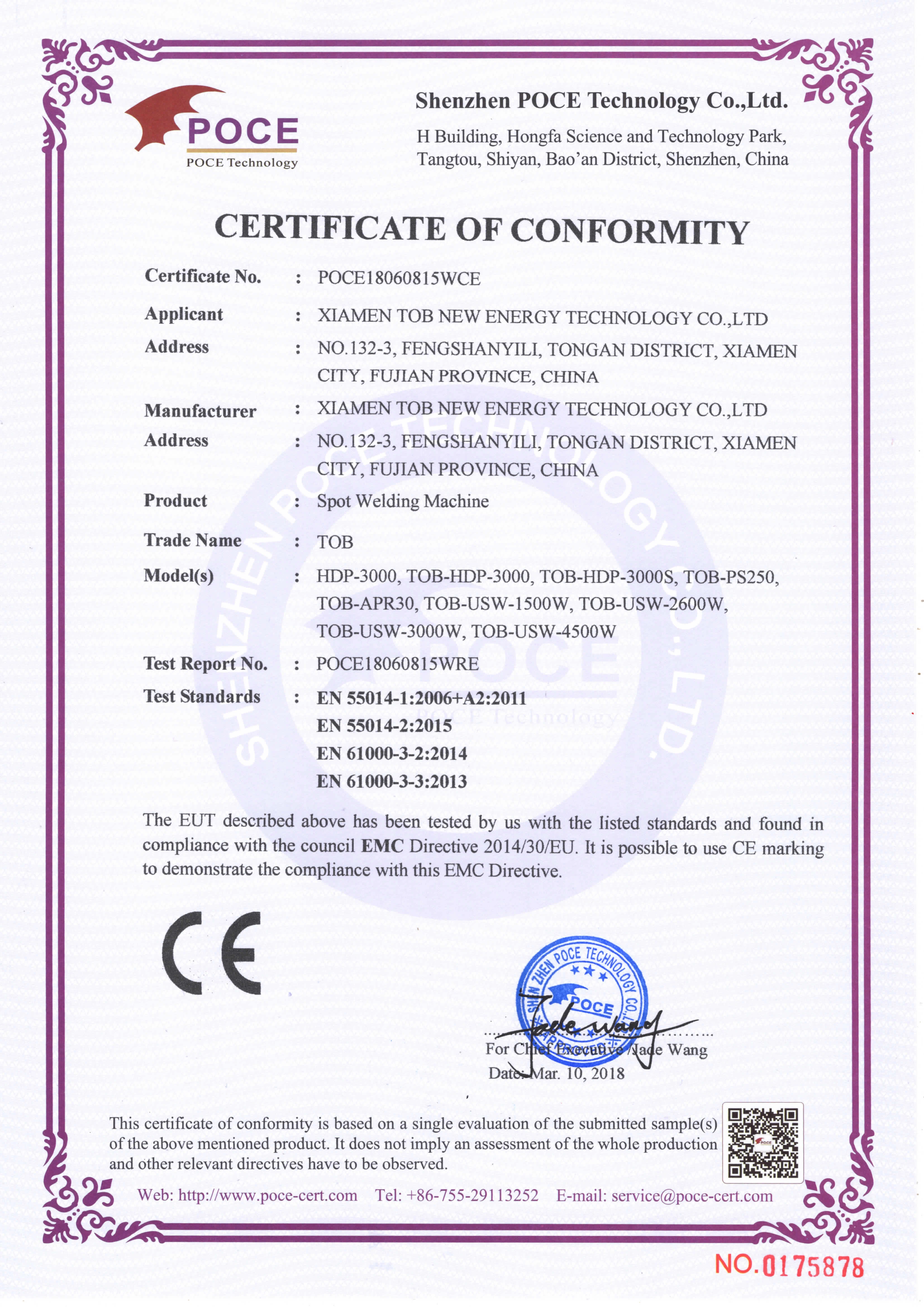 CE-Spot Welder