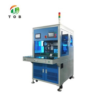 Máquina automática de soldadura por puntos con cabezal giratorio para batería